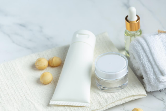 Various personal care products containing non-ionic surfactants are placed on the table Various personal care products containing non-ionic surfactants are placed on the table